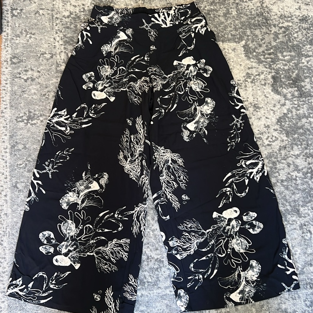 Target A New Day Flare Summer Pants with coral reef print